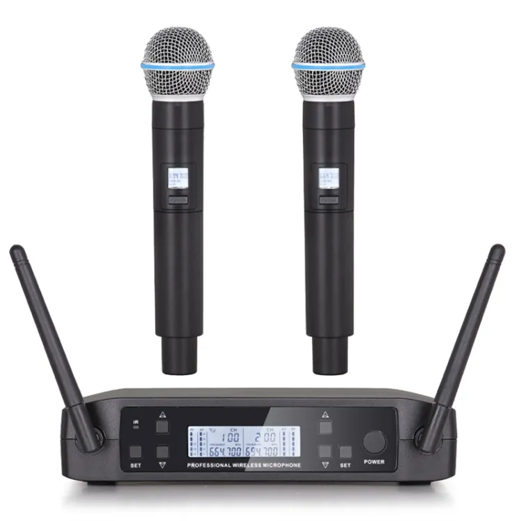 Verbex VT-GLXD4 UHF 2CH Wireless Microphone  Price in Bangladesh (2-Hand or 1-Hand & 1-Head/Tie)